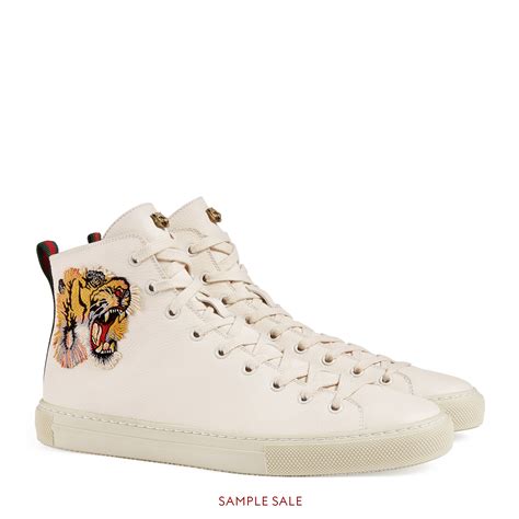 gucci leather high tiger